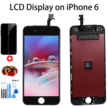 Najcenejša Cena AAA+++LCD Zaslon Zamenjava Za iPhone 6 6S 7 8 plus LCD Zaslon na Dotik, Računalnike Skupščine + Orodje+TPU+Steklo
