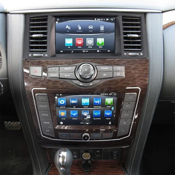 Najnovejši Dvojni zaslon Android avtoradio Za Nissan Patrol Y62 infiniti QX80 2010-2020 avtomobilski stereo radio predvajalnik