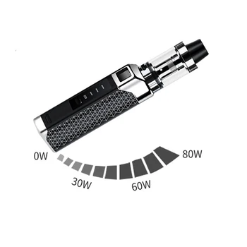 Najnovejši Nastavljiva mini 80w e-cigareta 1,5 ml obrišite tank vapes kit vaporizer 2000Ah zidava-v baterije Velike Pare za 0,2 ohm LED zaslon