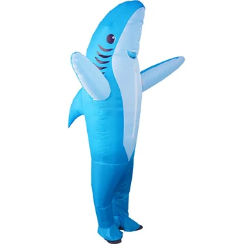 Napihljivi Kostum Shark Game Fancy Stranka Obleko Jumpsuit Cosplay Obleko Prop