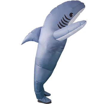 Napihljivi Kostum Shark Game Fancy Stranka Obleko Jumpsuit Cosplay Obleko Prop