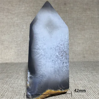 Naravni Agate geode quartz crystal vzorcu Doma oprema okrasni kamen in kristalno Reiki healing palico stolp 27557