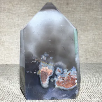 Naravni Agate geode quartz crystal vzorcu Doma oprema okrasni kamen in kristalno Reiki healing palico stolp