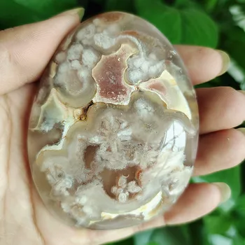 Naravni kamen češnjev cvet agateSardonyx agate palm kamni playthings majhni kamni in zdravilnimi kristali kristali