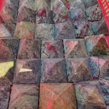 Naravni Zmaj Krvi Kremen Piramido Zdravljenje Dekoracijo Darilo 1Pcs