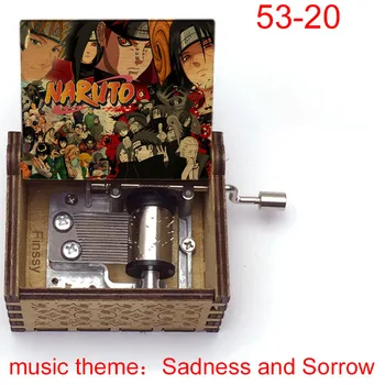Naruto Shippuden Glasbo Temo Žalosti in Žalosti Obito Neji Itachi Naruto Kakashi Slika Tiskanja Music Box Navijači Božično Darilo