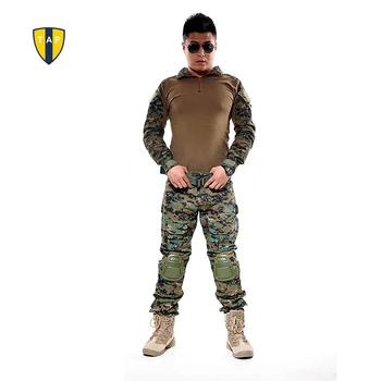 NAS Taktično Maskirno Vojaško Uniformo Vojske bo Ustrezala Boj proti Majica Multicam Vojaške Srajce Kolena Pad Hlače Paintball Lovska Oblačila
