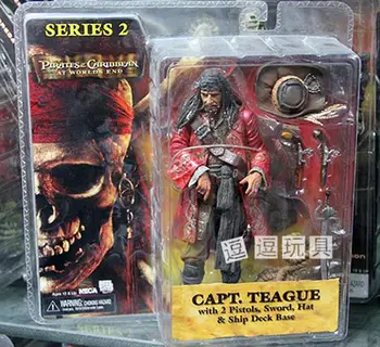 NECA Pirat Kralj Na Svetove Koncu Capt Teague PVC Dejanje Slika Toy Model Limited Edition 18 cm