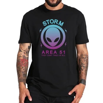Nevihta Area 51 T shirt Jih ne More Ustaviti Vse Nas NLP Traja Ljudi Stran Tujec Mehko Fitnes T-shirt EU Velikost