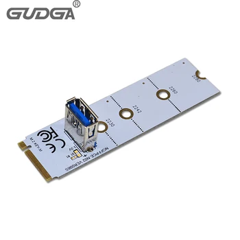 NGFF, da PCI-E Riser Card M2 Reža za PCIe Širitev Kartico Converter USB 3.0 Podaljšek Adapter za Grafične grafično Kartico za BTC Rudar