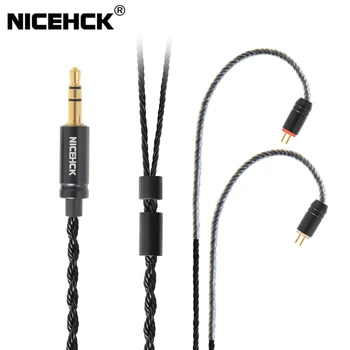 NiceHCK MC8 8 Core Bakra, Srebra Mešani Slušalke Kabel 3,5 mm/2,5 mm MMCX/2Pin Za ZSN ZST DB3 C12 C10 ZSX ZS10 Pro V90 BL03 BL-05 6684