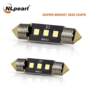 Nlpearl 2X Signal C5W Žarnice Led Canbus Žarnice 12V 2835 SMD C10W 31mm 36 mm 39 mm 41mm Festoon LED Auto Branje Notranjosti Svetilke Bele