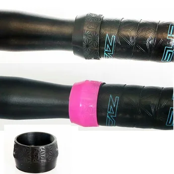 Nov izdelek 1 par črno/roza kolo krmilo trak vtič iz gume za cestno kolo svečke za krmilo trak