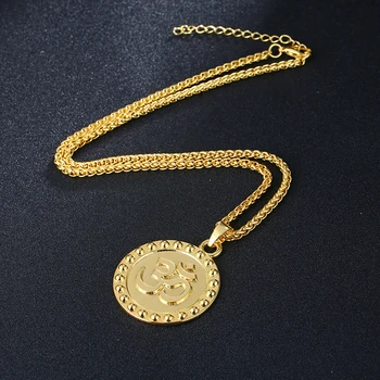 Nov Krog Unisex Hindujski Budistični AUM OM ogrlico, obesek za Moške nakit dodatki 59007