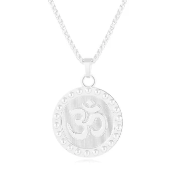 Nov Krog Unisex Hindujski Budistični AUM OM ogrlico, obesek za Moške nakit dodatki