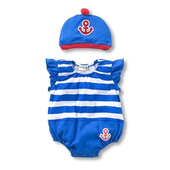 Nov Poletni Baby Girl Obleke, Kompleti Risanka Baby Boy igralne obleke + klobuk Unisex Otroške igralne obleke Risanka Oblačila za Živali 2 kom/Set 6949