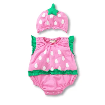 Nov Poletni Baby Girl Obleke, Kompleti Risanka Baby Boy igralne obleke + klobuk Unisex Otroške igralne obleke Risanka Oblačila za Živali 2 kom/Set