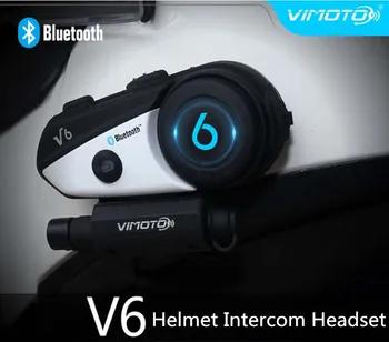 Nov Prihod Easy Rider Vimoto blagovne Znamke V6 Multi-funkcionalne Motocikla BT Interfonski Motoristična Čelada Bluetooth Interkom Slušalke