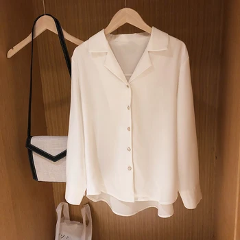 Nov prihod modna bluza ženske priložnostne ulica delo slog poletje temperament korejski slog preprost divje svoboden šifon majica