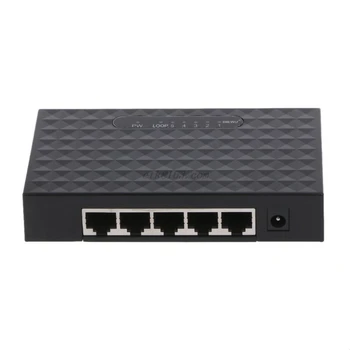 Nova 5-Port 10/100/1000Mbps Hitro LAN Ethernet mrežno Stikalo HUB Desktop Mini Adapter vroče