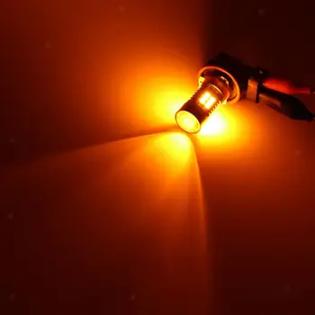 Nova HIGH BRIGHT PSY24W (PG20-4) 21W Oranžna ORANŽNA LED Nadgradnjo Lučka Svetila/Spredaj Vključite Opozorilne Luči Canbus*** UNIVERZALNI