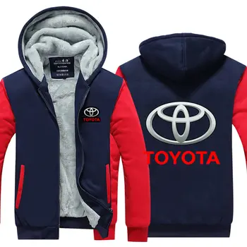 Nova Jesen in Zimo moški ženske Hoodie Toyota majica Zadebelitev Hoody s Klobuk, plašč