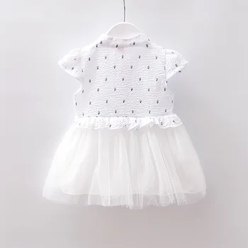 Nova Otroška Oblačila Dekle Obleko Priložnostne Pika Obliž Korejski Poletje Lepo Bombaž, Luštna, Lepa Oblačila Za Otroke, Otroci Baby Girl Obleke