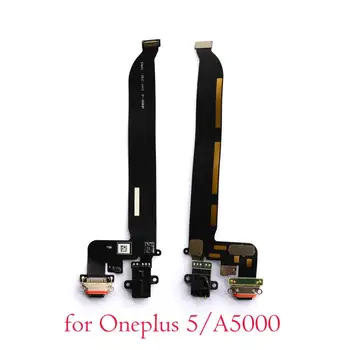 Novi originalni Micro USB tip C Polnilnik Flex Kabel/Mikrofon USB Polnjenje prek kabla USB Vmesnik Modula za Oneplus 5 1+ 5 A5000