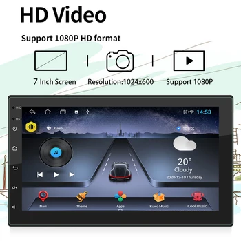 Novo 7784AD Double DIN avtoradia Android 10.1 Quad Core 1GB+16GB Multimedijski Predvajalnik Videa, 2 DIN GPS, WiFi, Bluetooth, AUX Auto Stereo