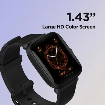Novo Amazfit Bip U Smartwatch Barvni Zaslon GLONASS Spanja Spremljanje 5ATM vodoodporna Pametno Gledati Za Android iOS Telefon