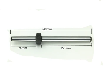Novo Evi pralni test palice CNC stroja vretena test bar Vretenu 2 # Material: Orodje Jekleni Merilni dolžina: 150 mm