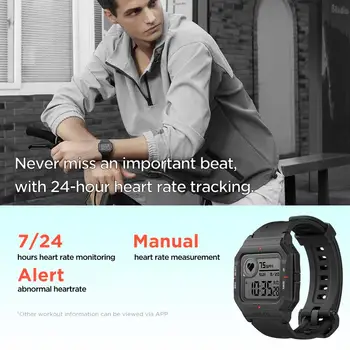 NOVO leto 2020 Amazfit Neo Pametno Gledati Bluetooth Smartwatch 5ATM Srčni utrip Sledenje 28Days Baterije Pazi Za Android IOS Telefon 6956