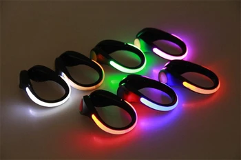 Novo leto 2020 Novost Čevelj Posnetek Svetlobe LED RGB Varnost Noč Opozarjajo, Svetilke za Zunanjo Vožnjo Kolesa Svetlobni Čevelj Novosti Razsvetljava