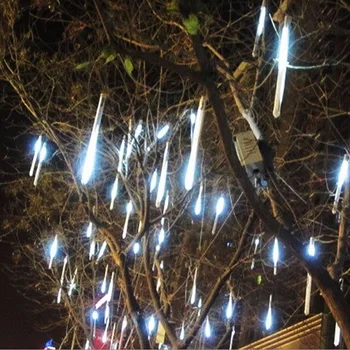 Novo Leto 30 cm 50 cm Prostem Meteor Tuš Dež 8 Cevi LED Niz Luči, Nepremočljiva, Za Božič svate, Dekoracijo