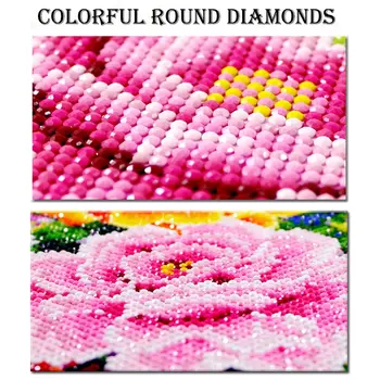 Novo metulj Plum blossom diamond mozaik ljubezen,luna besedilo diamond barve diamant slikarstvo celoten kvadratni krog diamond vezenje