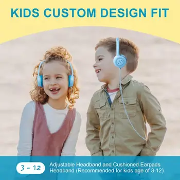 Novo Srčkan Otrok Žične Slušalke Prenosni Stereo Bas Otroci Slušalke Z Mikrofonom 3,5 mm Glasbo, Slušalke Baby Otrok Slušalke