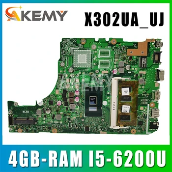 Novo X302UA_UJ Prenosni računalnik z matično ploščo za ASUS X302UA X302UJ X302UV original mainboard Vgrajenega 4 GB-RAM I5-6200U UMA