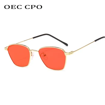 OEC CPO 2019 Nov Kvadratni sončna Očala Moški Ženske Vintage sončna očala Ženski Kovinski Okvir Očal je Gospa UV400 O179 659
