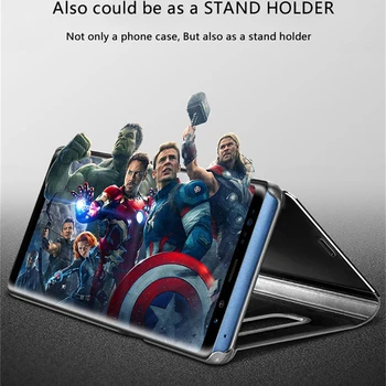 Ogledalo Primeru Smart View Window Flip Primeru Za Huawei Honor 8 X Max SO-AL00 Usnja Kritje Čast 8X JSN LX3 L23 LX2 L22 Telefon Primerih
