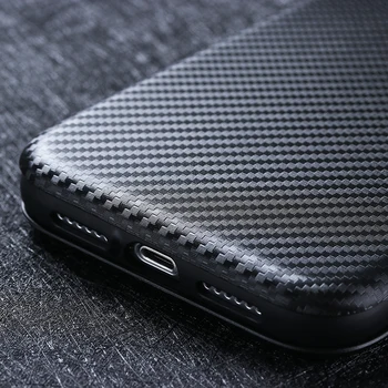 Ogljikovih Vlaken Flip Magnetni Usnjena torbica Za HTC Desire 20 pro Kartico sim Walle Primeru Telefon Za Htc Desire 20 Plus Kritje Funda 7611