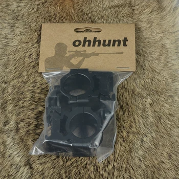 Ohhunt 25.4 mm 2PCs Srednje Profila 20 mm Picatinny Weaver QD Obroči Taktično Lov Obseg Dodatki za Vgradnjo