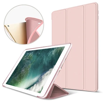 Ohišje Za iPad Pro 11 za 12,9 2020 9.7 10.5 2017 PU Usnje Smart Cover Za iPad Zraka 3 10.2 mini 5 2019 Silikonski Satja Nazaj Primeru