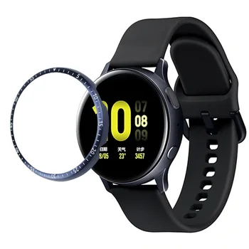 Ohišje Za Samsung Galaxy Watch aktivna 2 40 mm 44 Zaščitnik Ploščo Obroč Dodatki Lepilom Kovinski Odbijača Kritje Active2 40 44 mm