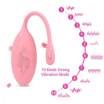 OLO 8 Hitro G Spot Vibrator Vaginalne Žogo Klitoris Stimulator Vibrating Jajca Brezžični Daljinski upravljalnik Sex Igrače Za Ženske 10633