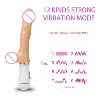 OLO z vibriranjem Penis 12 Način Orgazem Realne Ejakulacijo Dildo Squirting Petelin Sex Igrače za Žensko Odraslih Izdelki