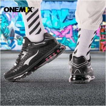 ONEMIX 2020 Cesti Zavezat Moški Čevlji Modni Udobno Čipke-up Dušenje Zračne Blazine Športni Čevlji za Tenis Fitnes Trenerji