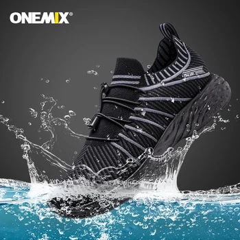 ONEMIX 2021 Vroče Človek Črni Čevlji za Ženske teče DMX Dihanje na Prostem Hojo Moško Treking Superge Nepremočljiva Šport