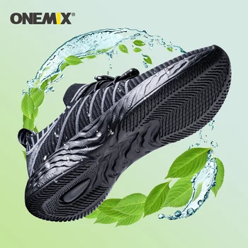 ONEMIX Vroče Prodaje Moški športni Copati Čevlji Zdrsne Na Očesa Prebijanje Nepremočljiva Dihanje Usposabljanje Ženske Superge Telovadnici Fitnes Šport