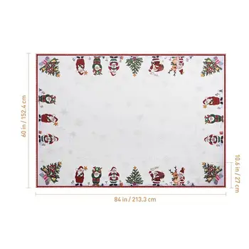 ONZON 84 x 60in Božični Prt Dekorativni Namizni Tekač na Dolge Tabela Kritje za Xmas Party Zimske Počitnice Doma Dekor
