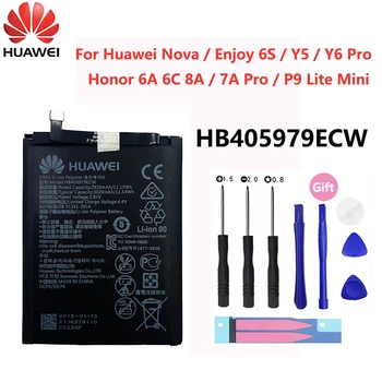Original Baterijo Telefona HB405979ECW Za Huawei Nova Uživajte 6S Čast 6A 6C člen 8A, 7A Pro Y5 Y6 Pro P9 Lite Mini Baterije